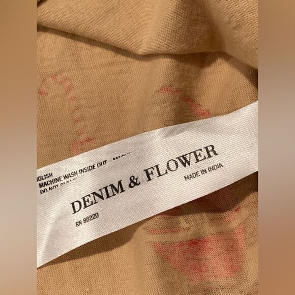 Men’s Denim & Flower Ricky Singh Santa All-Over Pattern Hooded Long Sleeve - Picture 4 of 8